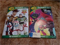 Lot of 2 Crayola Giant Coloring Pages.