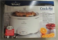 Rival oval stoneware slowcooker.