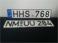 Foreign license plates
