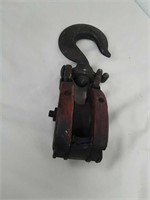 Vintage or antique pulley