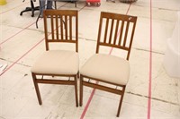 Pair of Folding Upholstered Chairs
