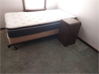 Twin Size Bed & Night Stand. Buyer Must Take