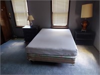 Bedroom Lot Includes Bed, 2 End Tables, 3 Lamps,