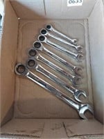 Lot of 7 Channellock Open End/Ratchet Box End