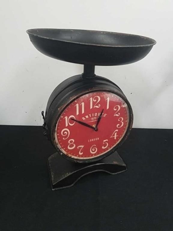 14 inch vintage looking double-sided clock/scale