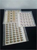 Six sheets of double-sided 13 cent stamps