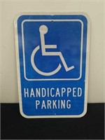 12x18-in metal handicapped parking sign