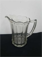 Vintage 8 inch glass pitcher