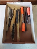 Lot of Chisles, Punches, & Wire Brushes