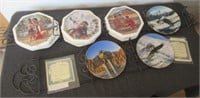 Native American collector plates, and (2) plate
