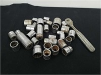 Various size and drive sockets