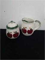 Vintage creamer and sugar dishes