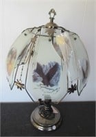 Bald eagle / Native American touch lamp. Note: