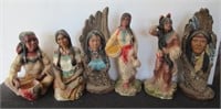 (6) Native American statues.