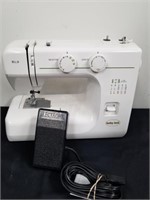 Baby lock sewing machine with pedal