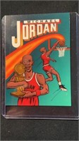 Michael Jordan 1990 ERROR cartoon promo card