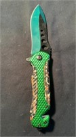 New 5” Wrecker Green Blade Knife