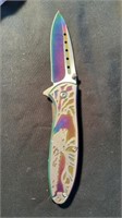New 4.5” Deer Rainbow Clip Knife