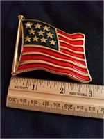 Flag belt buckle