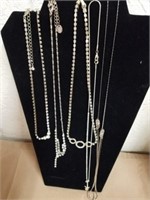 Nice group of necklaces with rhinestones ones a