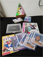 Group of baseball cards one is a NFL films of