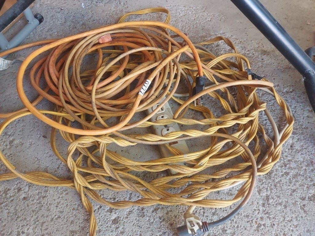 Lot of Various Extention Cords. About 3 Cords