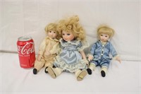 3 Tuss Porcelain Dolls #1