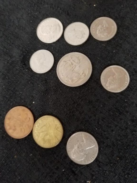 Some Austrian and Canadian coins