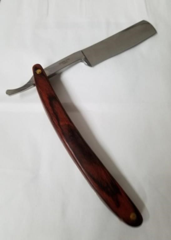 New 5.5 inch wood handle straight razor