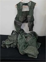 Five military vests