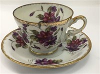 Floral Porcelain Cup And Saucer