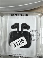 HAPPY PLUGS WIRELESS EARBUDS RETAIL $70