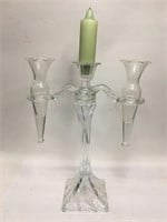 Glass Candle Holder With Double Vases
