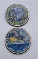 2 War Half Dollar Coins