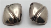 Sterling Silver Mexico Clip Earrings