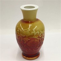 Case Glass Floral Design Vase