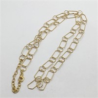 Sterling Silver Gold Tone Necklace Chain