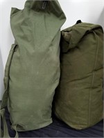Two military bags with military grade sleeping