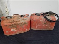 Two boat gas tanks