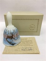 Fenton Natures Grace Art Glass Bell In Box