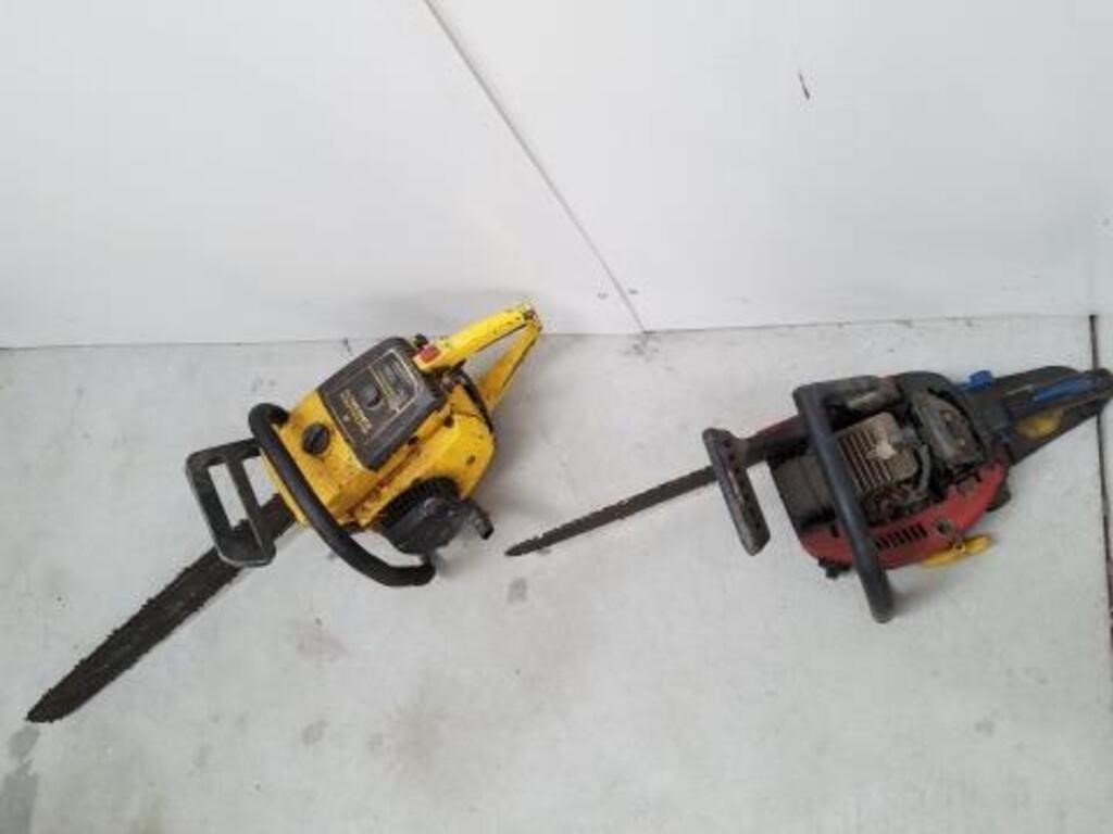 Two chainsaws untested Parts Only