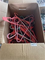 Box of Pretty color Hangers (Dining room under