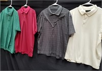 Four really nice men's shirts PGA Tour, St John's