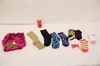 Lot of Women's Socks & Scarf