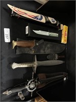 (7) Fantasy Style Fixed Blade Knives.