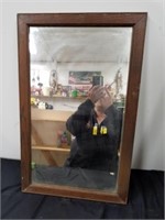 Friend antique mirror very heavy 26.5 x 16.75 in