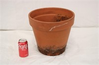 10" Round Clay Flower Pot #2