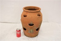 18" Clay Strawberry Pot