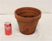 10" Round Clay Flower Pot #3