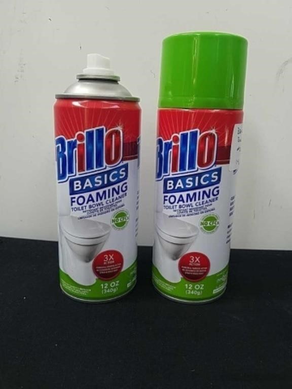 Two new 12 oz cans of Brillo Basics foaming